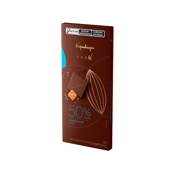 Tablete 50% Amargo Caramelo e Flor de Sal 90G
