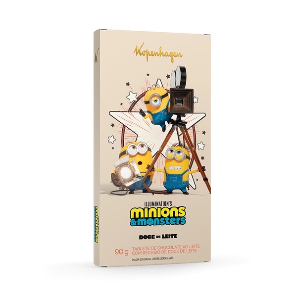 Tablete Recheado Doce de Leite Minions 90G